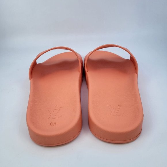 Louis Vuitton Men's Orange Monogram Waterfront Mule Sandals - Picture 6 of 15